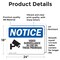 Signmission Video Surveillance In Use On These Premises OSHA Notice Sign, Vinyl Decal, 24in W x 18in L, 2PK OS-2PACK-NS-D-1824-L-16813 - alternate 5